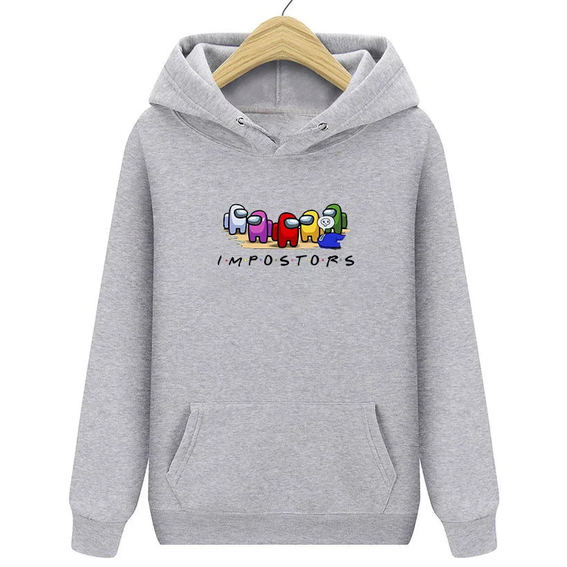 

Winter Harajuku Anime Amoung Us Hooded Sweatshirt Female Kawaii Among Us Impostor Graphic Ladies Oversized Hoodies Women Hoodie