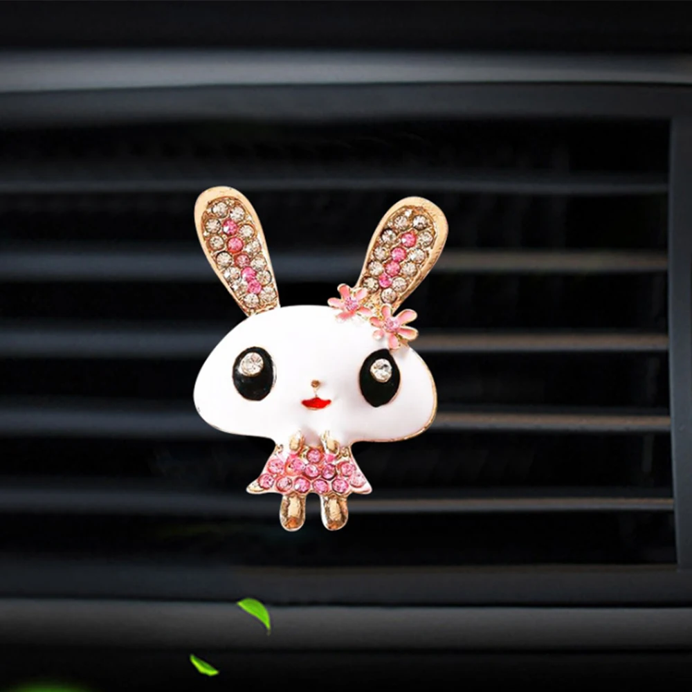 Car Rabbit Shape Air Conditioning Outlet Perfume Clip Freshener Auto Interior Display Decoration Buckle Seat | Автомобили и