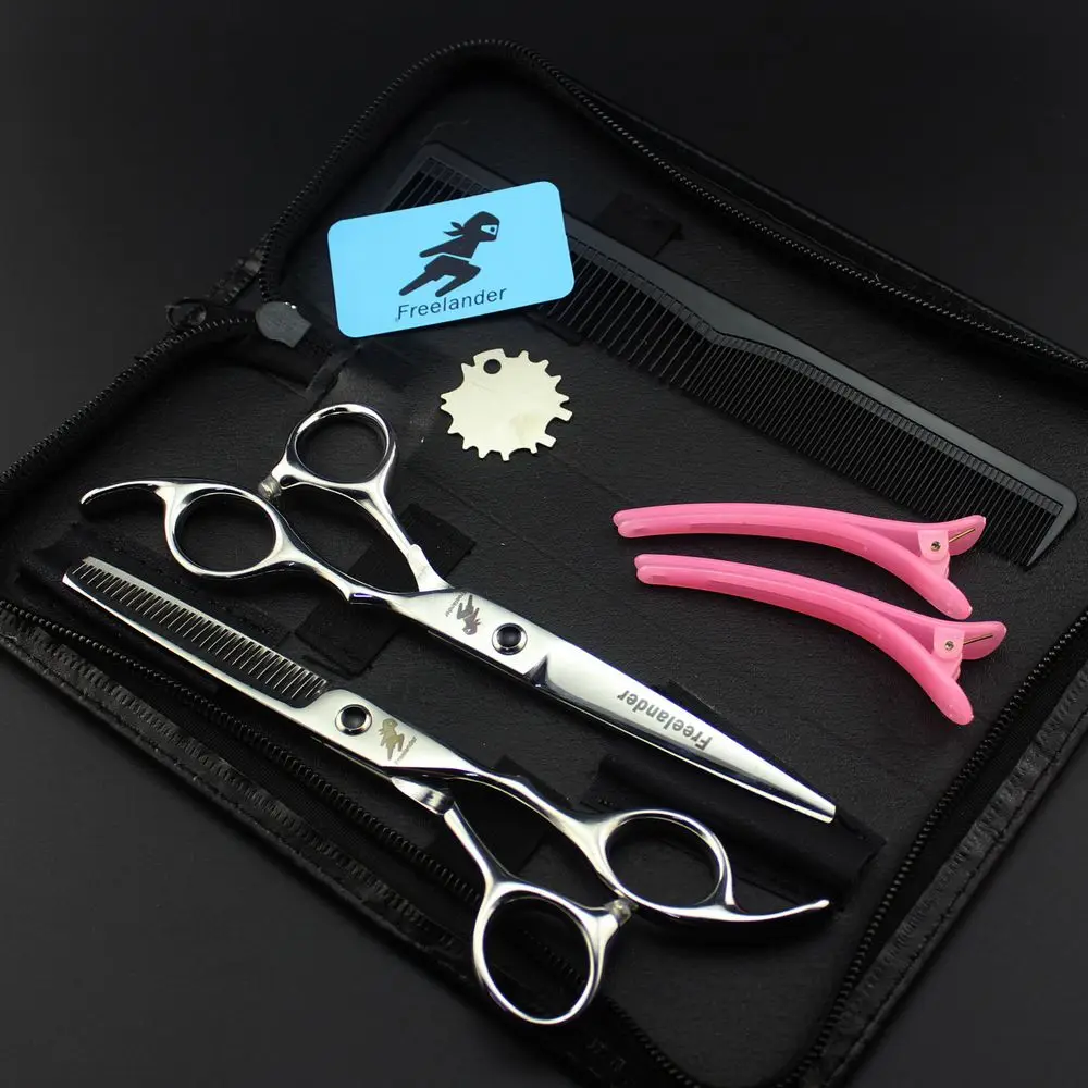 Набор ножниц из нержавеющей стали для стрижки и филировки 6