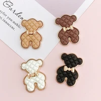 10pcs lovely bear charms creative painting accessories mobile phone case diy fit for bracelet diy fashion jewelry accessories