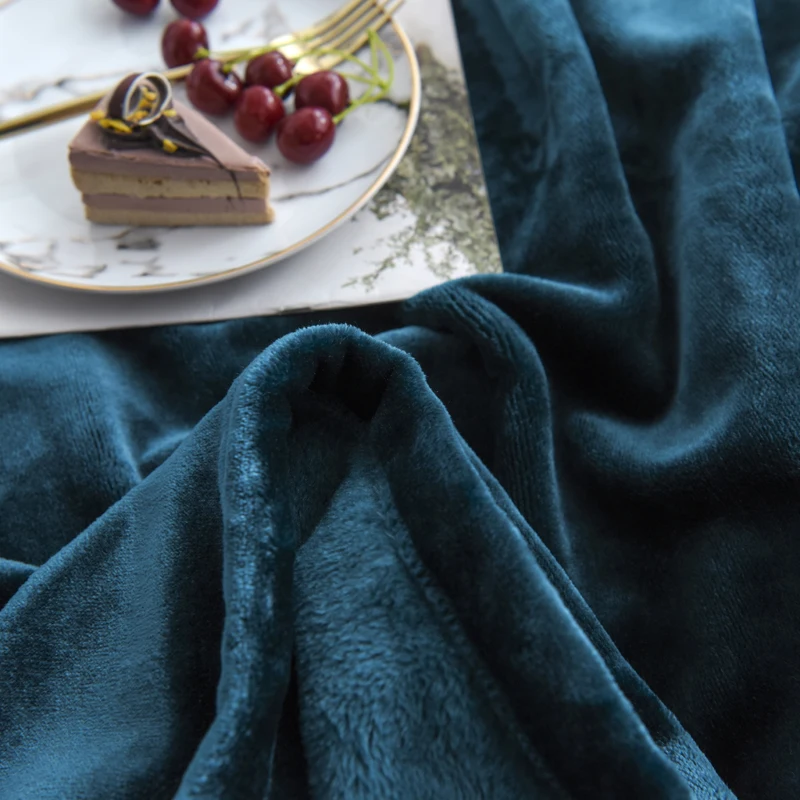 Роскошные толстые мягкие фланелевые одеяла 500 г/см для кроватей покрывало из