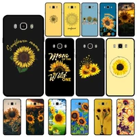 yndfcnb beautiful yellow sunflower phone case for samsung j 4 5 6 7 8 prime plus 2018 2017 2016 j7 core