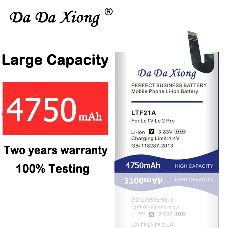 Da Xiong 4750mAh LTF21A Аккумулятор для Letv LeEco Le 2X620 сменный аккумулятор LTF21A для Letv Le 2 Pro/Letv X520
