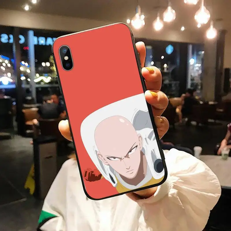 

One Punch Man Japan anime Phone Case for iPhone 11 12 pro XS MAX 8 7 6 6S Plus X 5S SE 2020 XR
