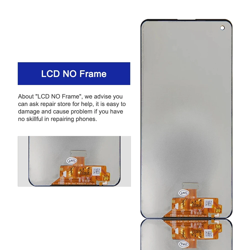 Pantalla t&aacute;ctil Original para Samsung A21S, piezas de repuesto de digitalizador LCD para Galaxy A21 S, A217F/DS-3