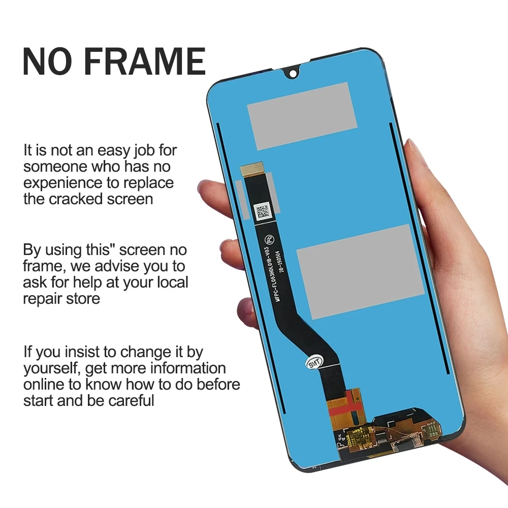 Pantalla Original para Huawei Y7 2019, Digitalizador de pantalla t&aacute;ctil de pantalla LCD para Huawei Enjoy9 Y7 Pro Prime 2019, piezas de repuesto-3