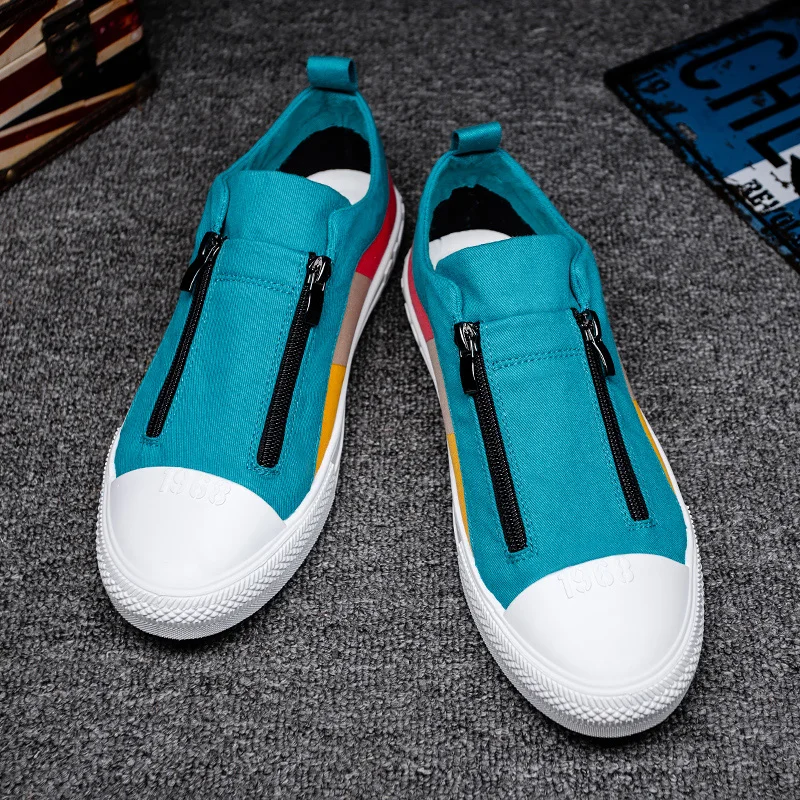 

Casual Shoes Men Breathable Canvas Shoes 2021 New Fashion Men Flats Trending Sneakers Men Slip on Loafers
