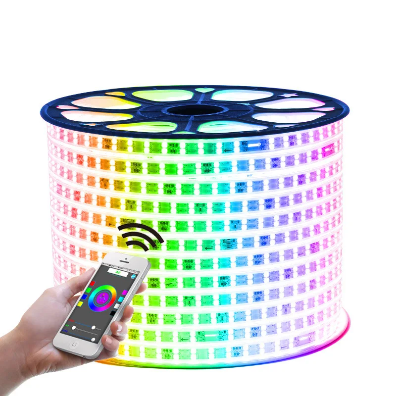 Светодиодная лента 220 В светильник RGB SMD 5050 с 44 клавишами/мобильный телефон
