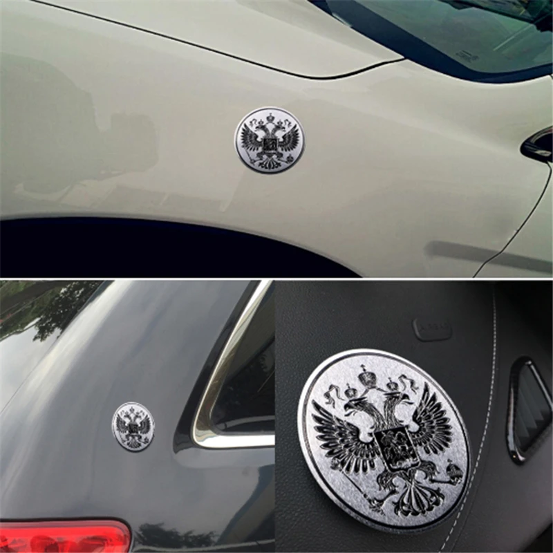 Стайлинг автомобиля алюминиевая эмблема Российской Федерации герб России Орл