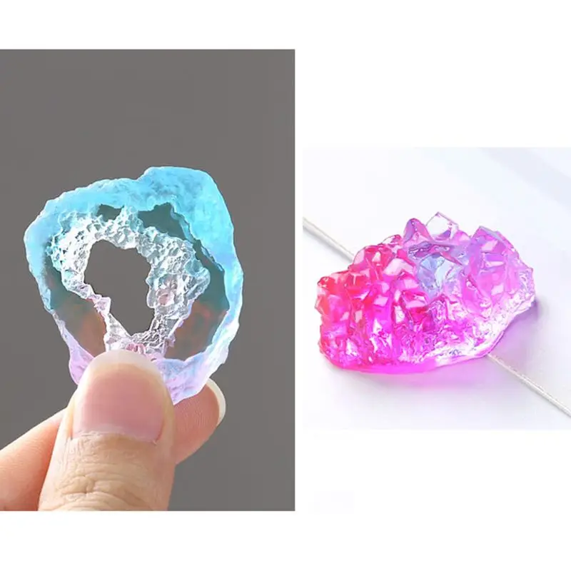 Сделай сам натуральный драгоценный камень форма из каучука кварцевый кластер