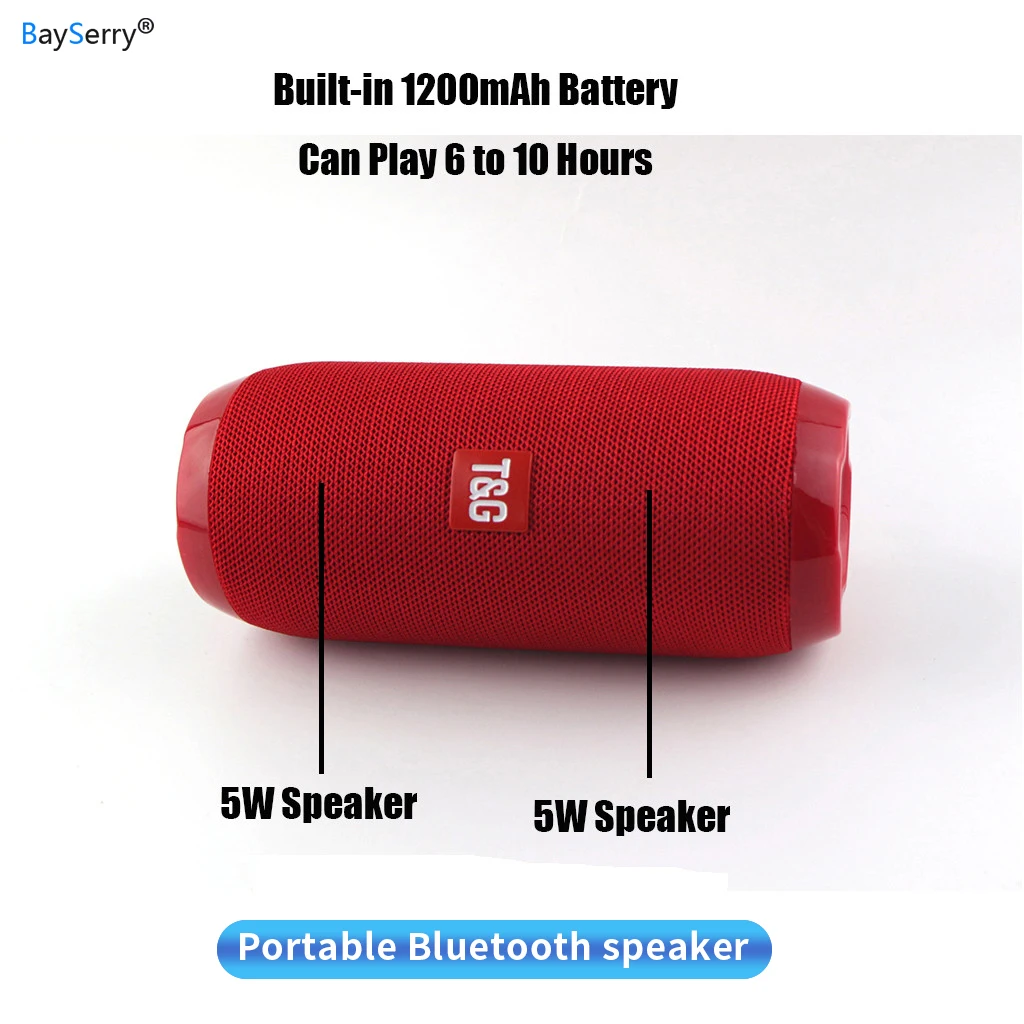 TG117 Открытый Портативный беспроводной Blueteeth динамик стерео бас USB/TF/FM радио аудио