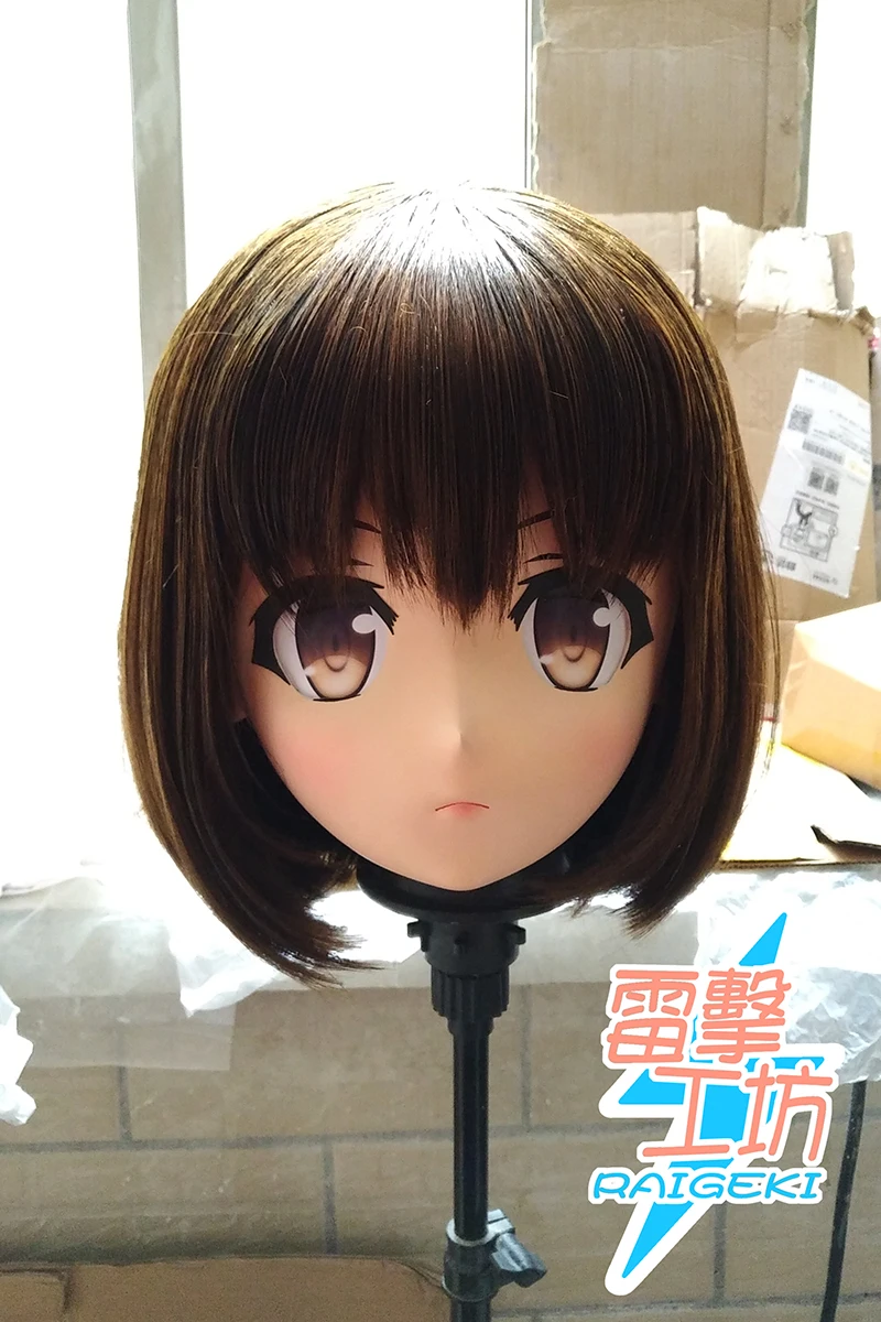 

(RAIGEKI MAKS 92) полимерная 2/3 голова трансвестита BJD кукла кигуруми аниме Katou Megumi маска для косплея