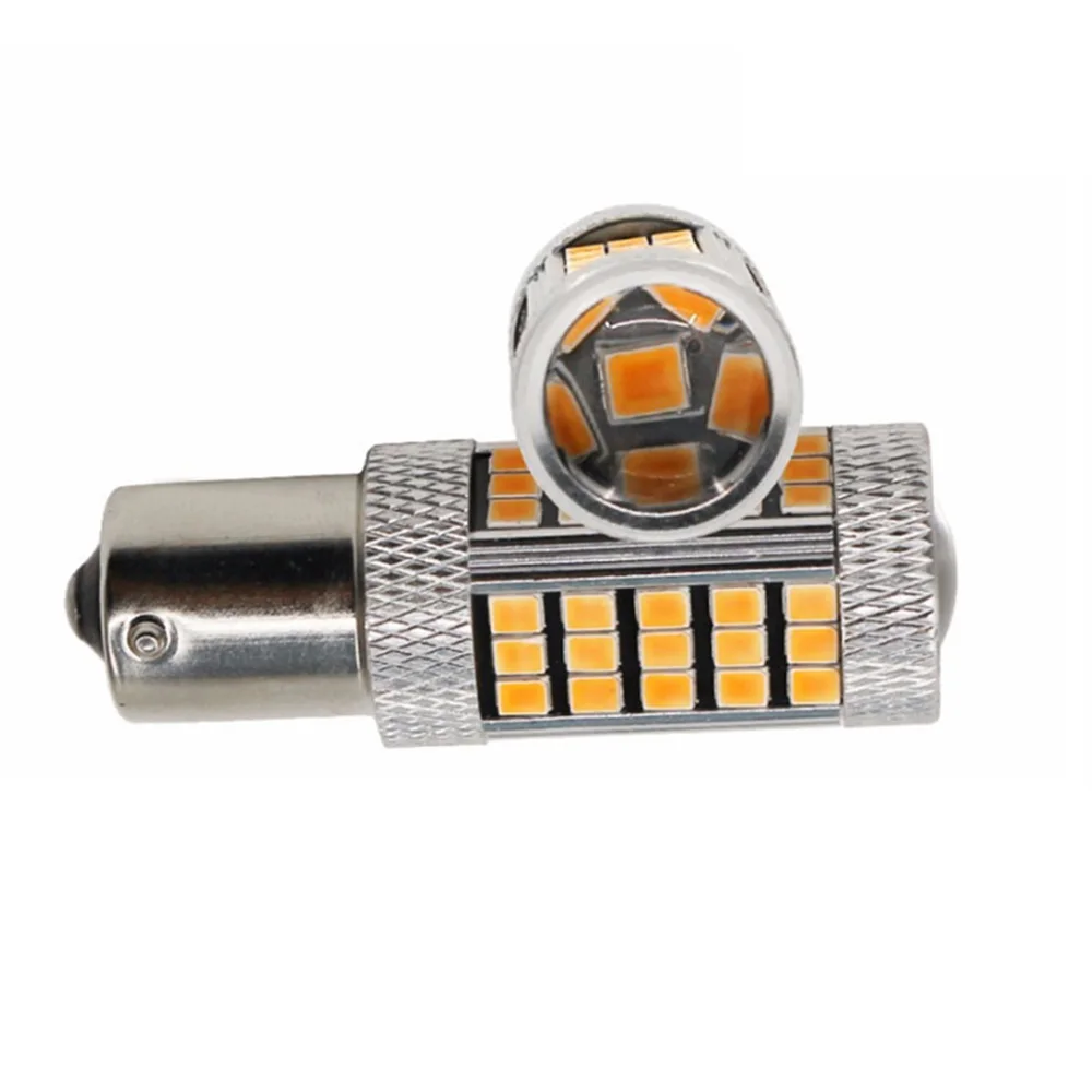 Автомобильная светодиодная лампа 1156 BA15S P21W BAU15S PY21W BAW15S PR21W BAY15S 2835 66SMD 12 В