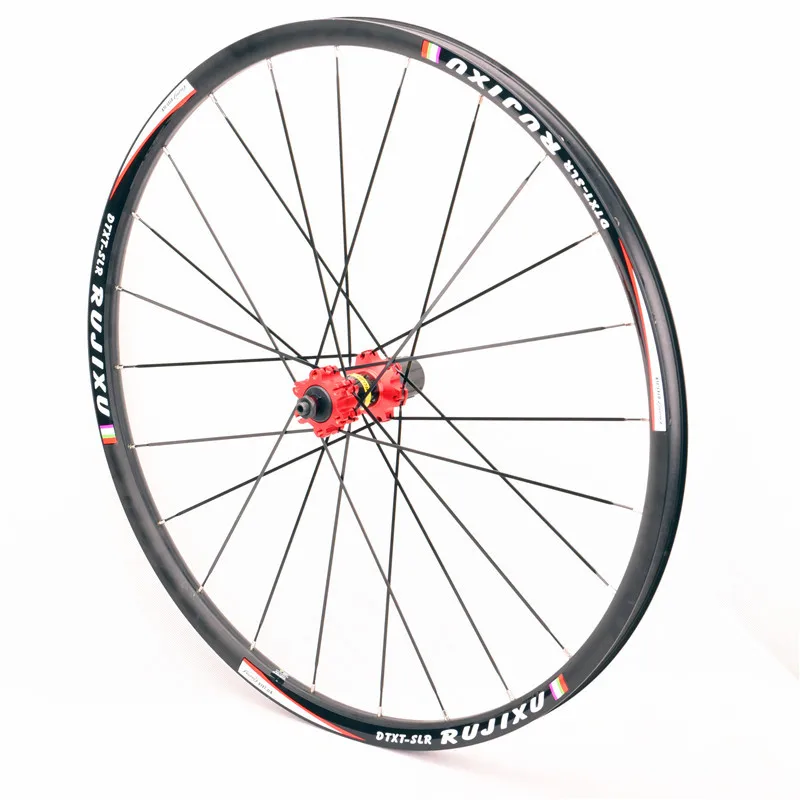 Колесная пара для горного велосипеда герметичная 4 подшипника 6 отверстий обод