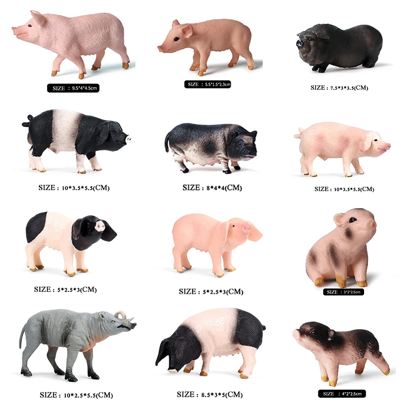 Экшн-фигурки и игрушки фигурка фермы свинка мини модель птицы Коллекционная для