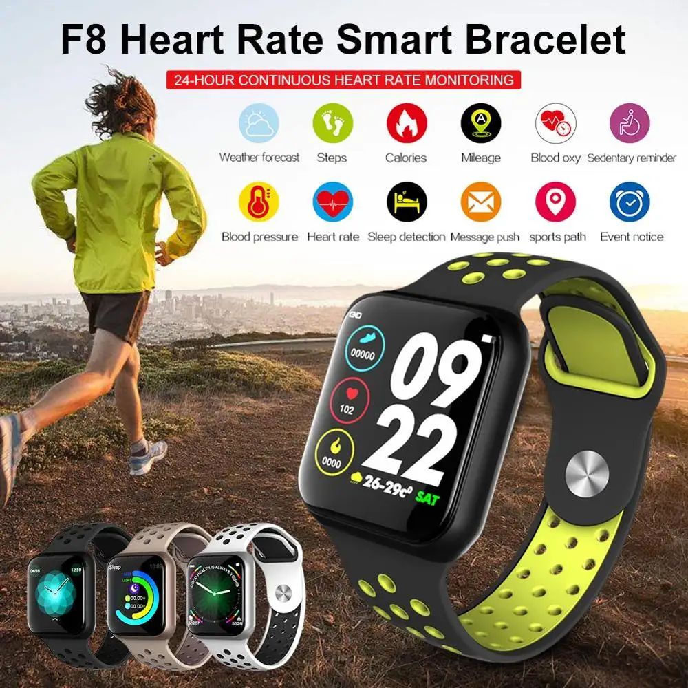 Wearpai F8 Смарт часы для мужчин кровяное давление водонепроницаемый Smartwatch для женщин монитор сердечного ритма фитнес трекер часы Спорт для Android