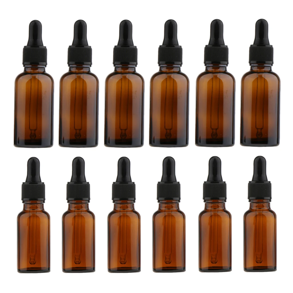 12 шт 30 мл 20 прочные и многоразовые бутылки для эфирных масел жидкие