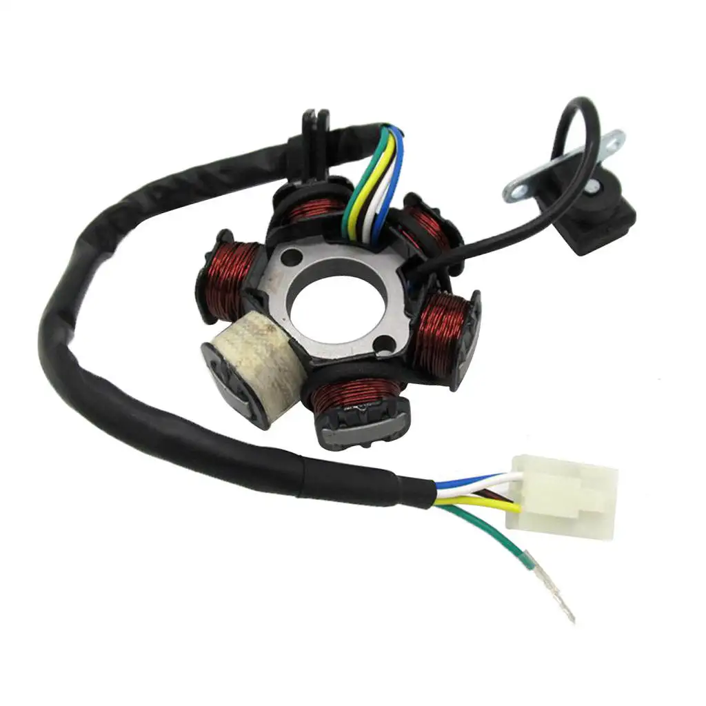 Катушка статора Magneto 6 для скутера 50cc 110cc 125cc мопеда TaoTao Sunl ATV Quad питбайка - купить по