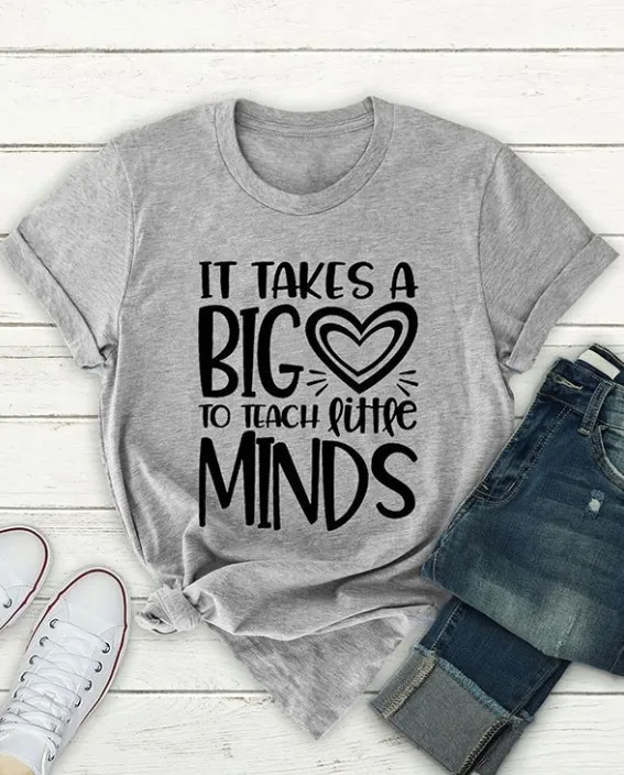 Женская футболка с надписью It Wake a big heart to teach little minds хлопковая grunge tumblr tee goth |