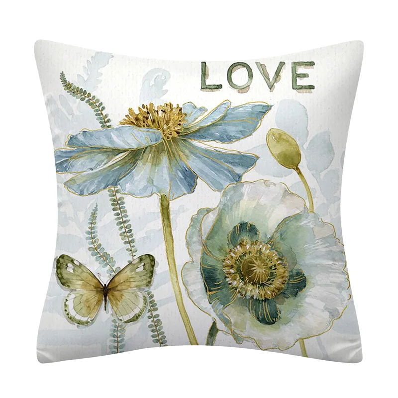 Винтажная декоративная наволочка в виде бабочки цветов дивана - купить по