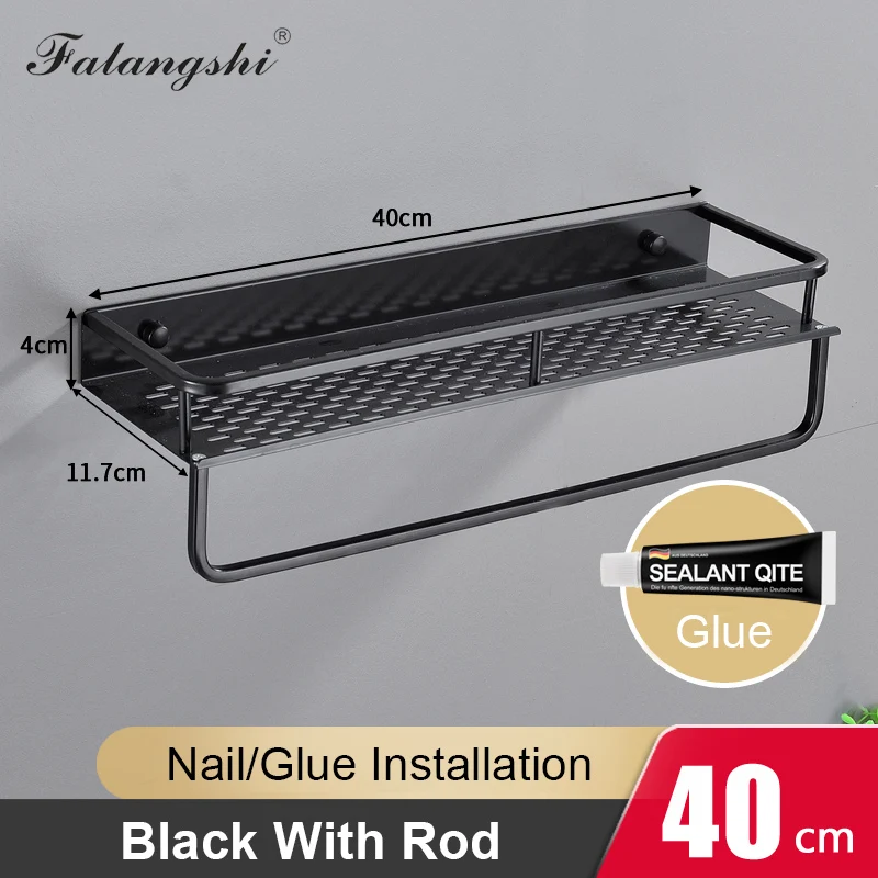 Держатель для полотенец в ванную комнату из алюминия|Полки ванной| |