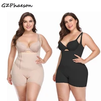 6xl women girdle full body shaper bodysuit butt lifter shapewear zipper modeling belt postpartum recovery slimming corset fajas