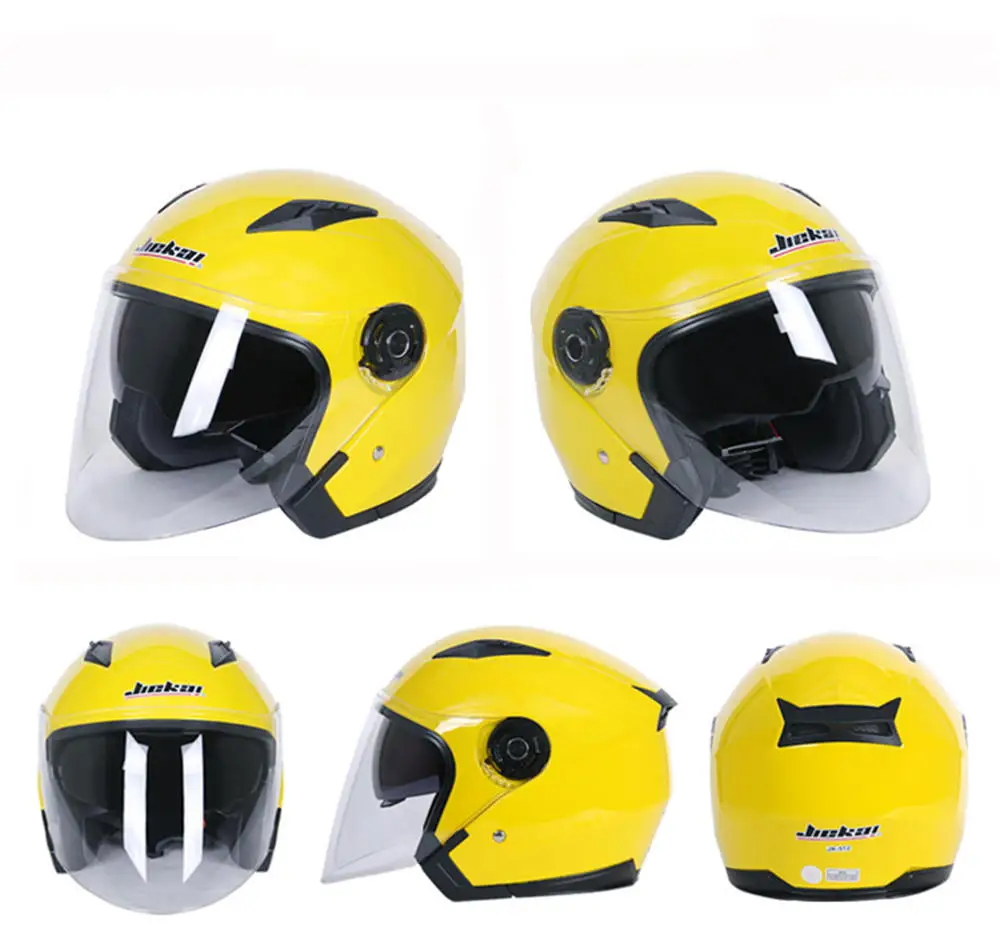 

Motorcycle Scooter Half Open Face Helmet Dual Lens Anti-fog Ridng Protective