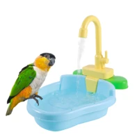 parrot perch shower pet bird bath cage basin parrot bath basin parrot shower bowl birds accessories parrot toy bird bathtub 1pc
