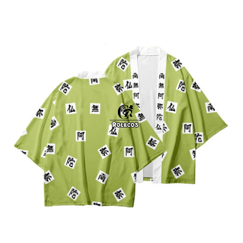 ROLECOS аниме Demon Slayer Yukata Kimetsu no Yaiba Косплей Костюм Кимоно пальто костюм Kamado Tanjirou |