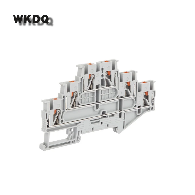 1 шт. встроенный тройной 3-уровневый 6-проводной штекер электрический разъем