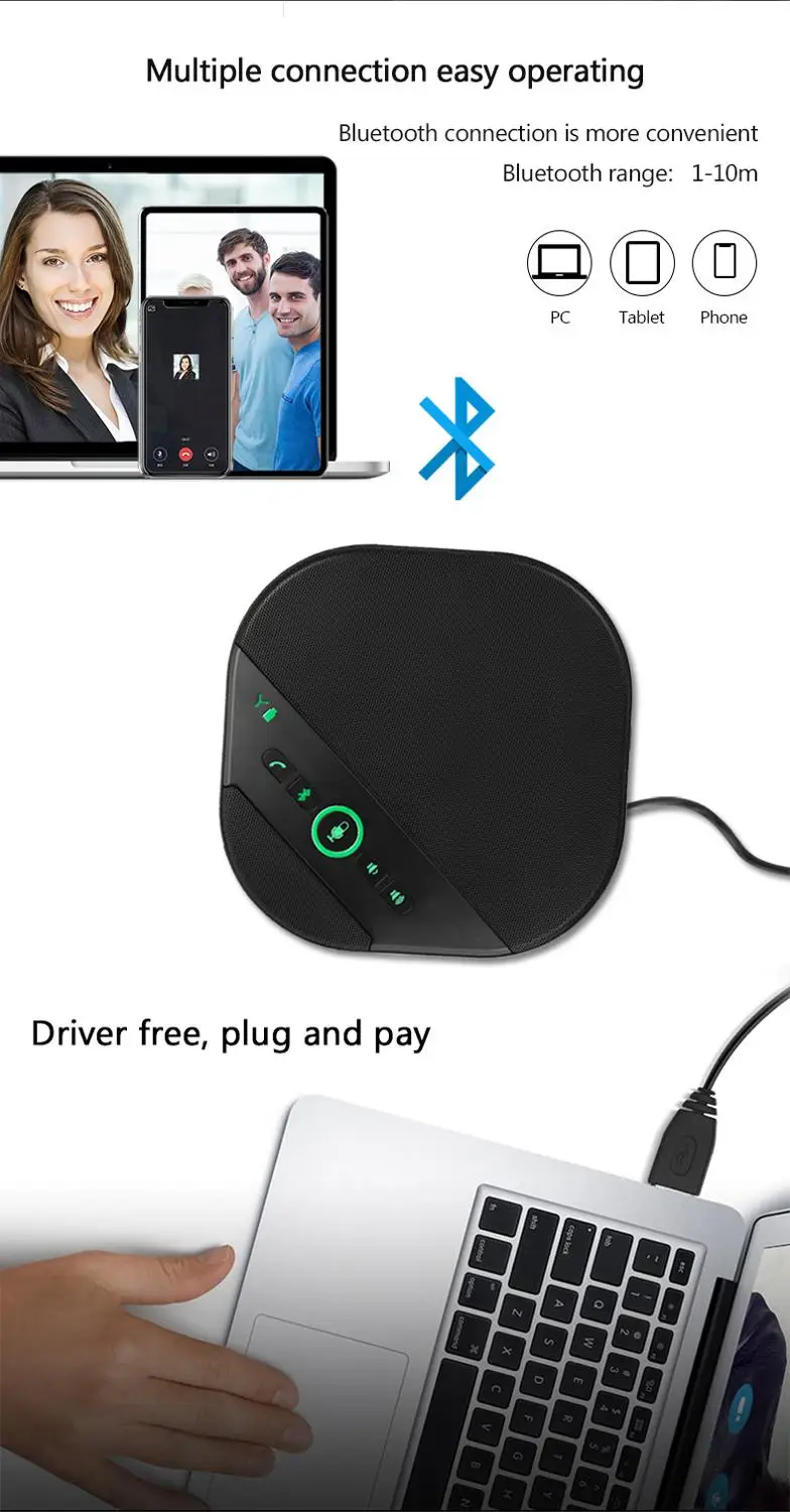 Bluetooth-Колонка A3000BEX 4 AI-микрофона 26 футов