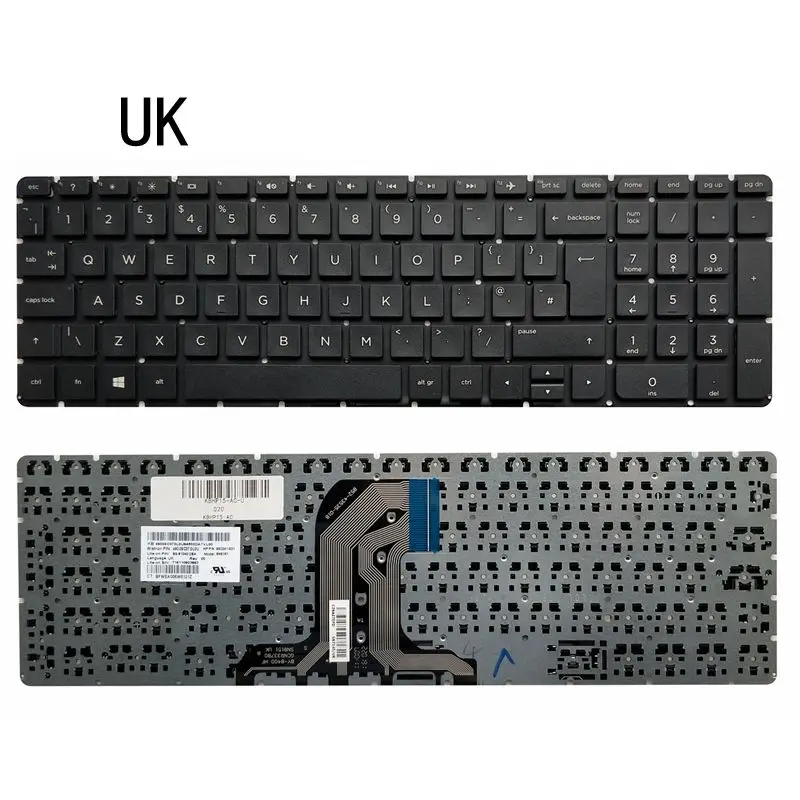 Новая клавиатура для ноутбука HP pavilion 15 AC AF 15Q AJ 250 AC000