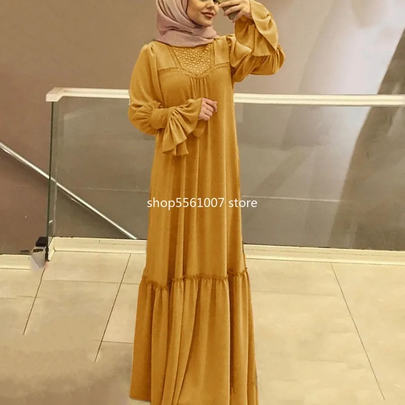 Элегантное Черное Платье Кафтан Abaya в Дубае 2020 мусульманское платье кафтан