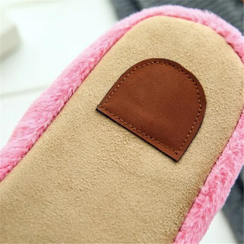 

Women Slippers Winter Indoor House Plush Soft Cotton Slippers Non-slip Floor Shoes Home Slippers Women Slides For Bedroom