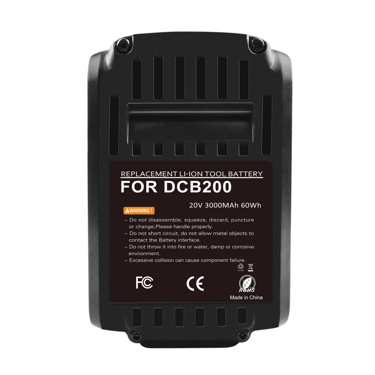 Литий-ионный перезаряжаемый аккумулятор 18 в 3000 мАч DCB200 для электроинструмента