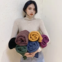 cashmere sweater women turtleneck ribbed stretch thick knitted slim jumper winter cashmere sweater for women warm sweaters 2021