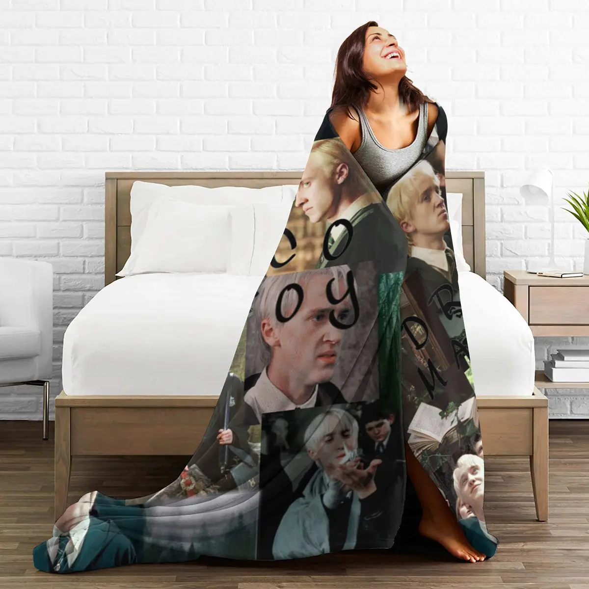 

3D Cartoon Sherpa Blanket Warm Super Soft Flannel Office Nap Bedspread Sofa Bedding Plush Quilt Plaids 296078893