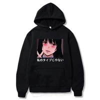 anime kakegurui japanese cartoon unisex casual yumeko jabami hoodies men women gothic streetwear tops mens clothing sweatshirt