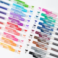 gel pen set glitter ballpoint pens for school office adult coloring book journals drawing doodling art markers promotion pen