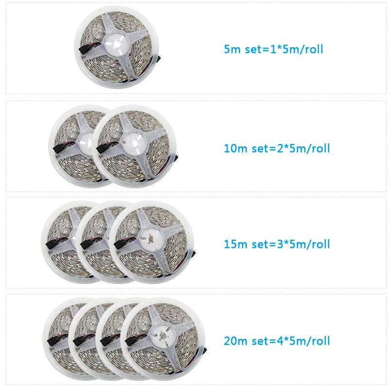 Светодиодный ленточный светильник Bluetooth музыка и Wifi контроллер 5 м 10 15 SMD5050 2835
