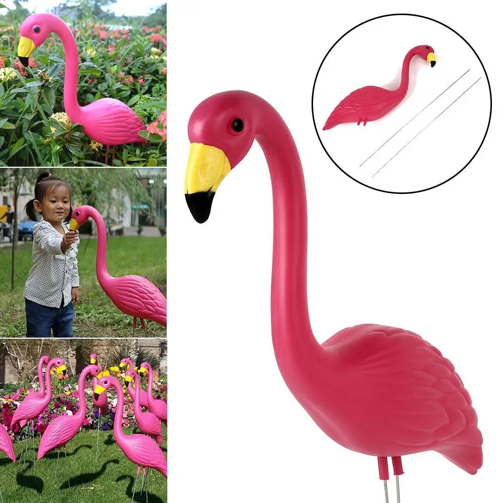 

51*13*8CM Artificial Ornament Flamingo Ornament Flamingo Lawn Decoration Beautiful Decorate Flamingo Figurines Lifelike