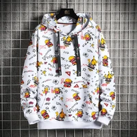 oversized men hoodies sweatshirts hip hop long sleeve japanese harajuku streetwear cartoon print male pullover sweatshirt tops