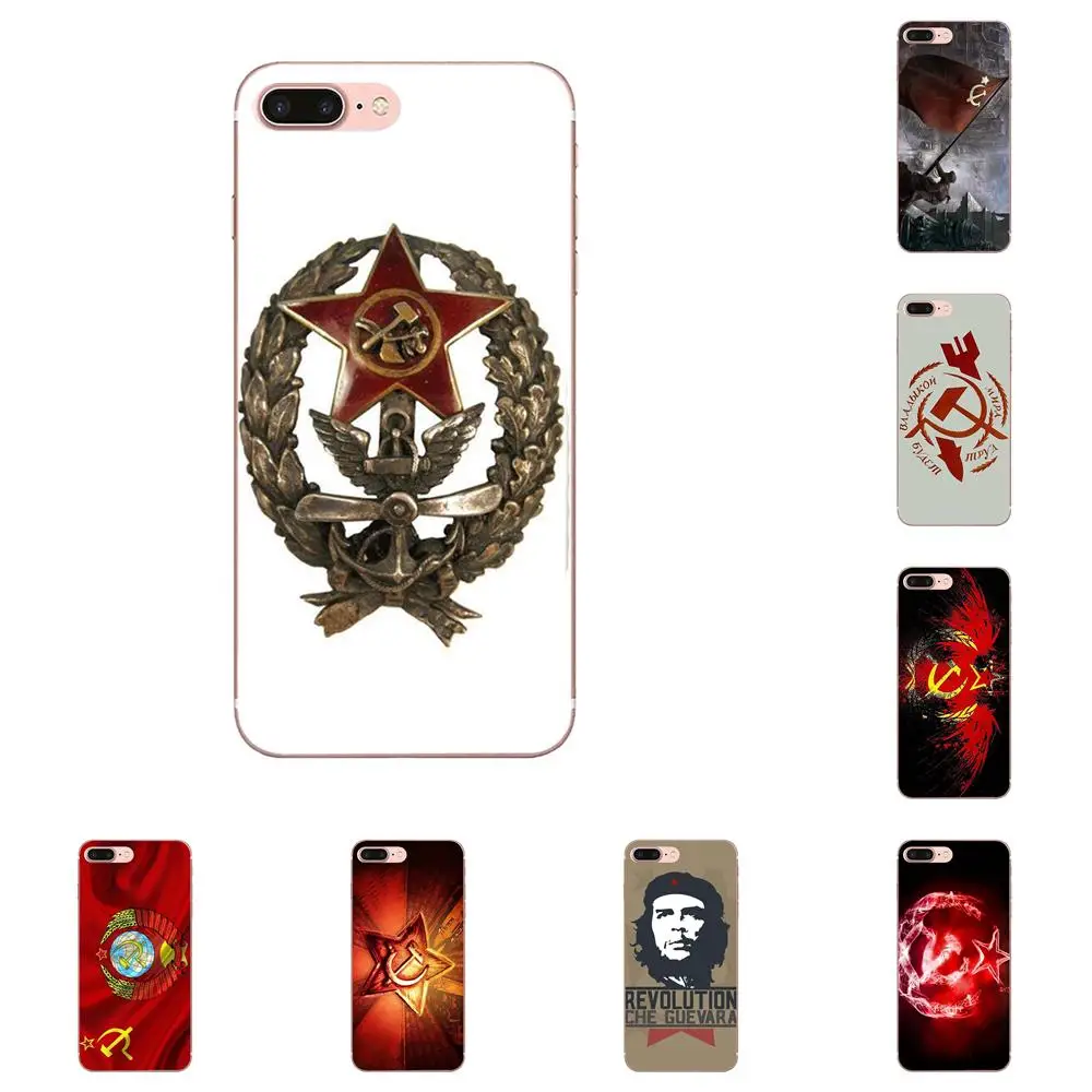 СССР эмблема Классический мягкий Новое поступление для Samsung Galaxy J1 J3 J4 J5 J6 J7 A10 A20 A20E