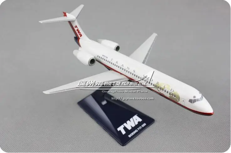 19 см пластиковые воздушные американские авиалинии модель самолета B717 200 TWA Airline W