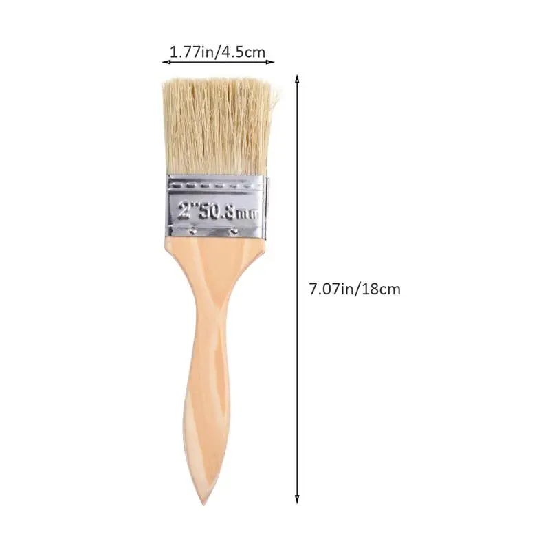 

10pcs Good Wood Lightweight Paint Brushes Glue Brush for Glue Paint Stains