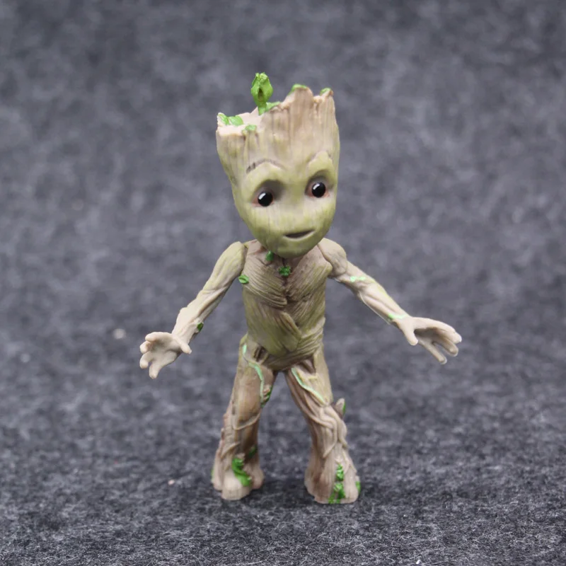 Маленький милый ребенок Groot дерево человек Стенд Ver фигурку игрушки 10 см |