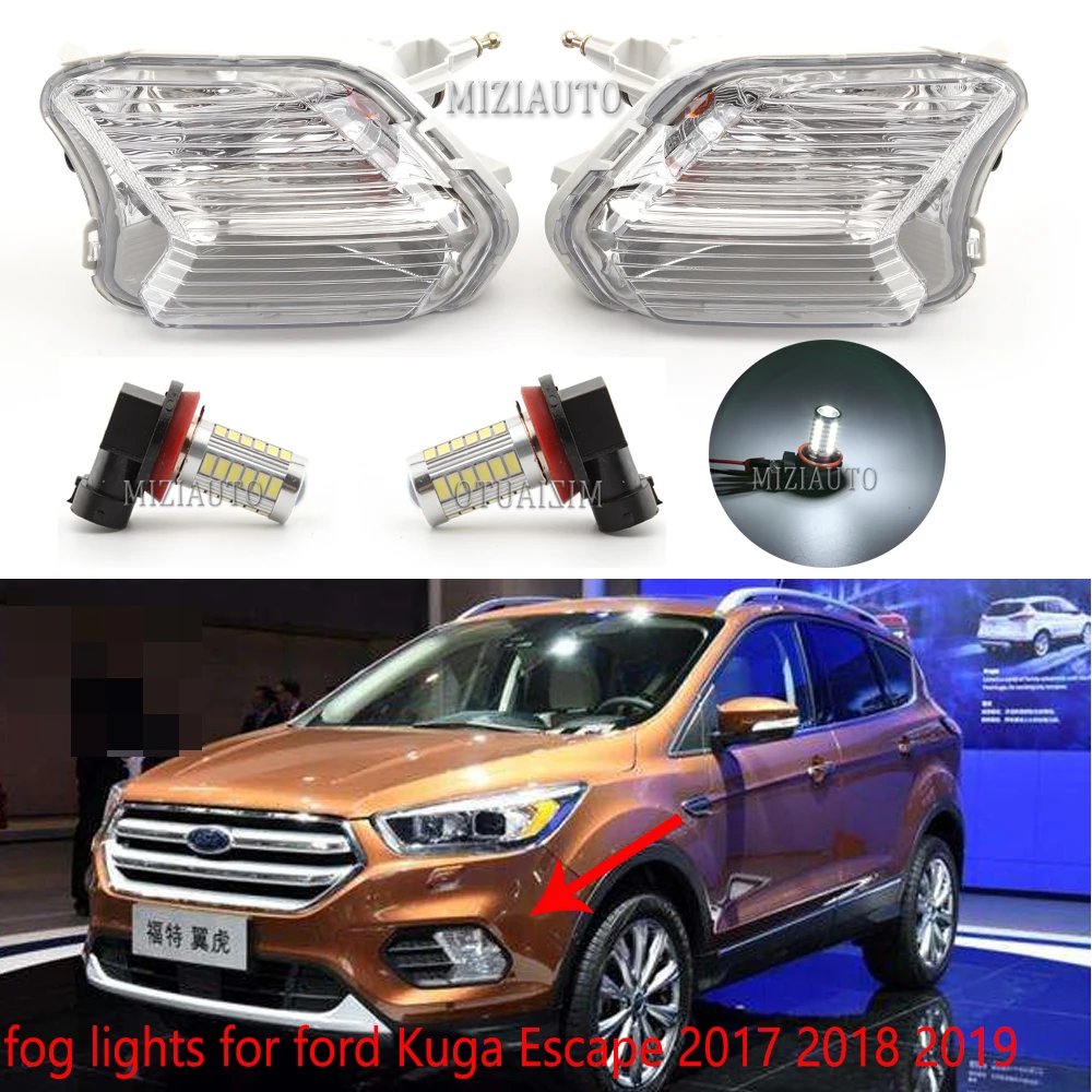 Светодиодный/галогенный противотуманный фонарь для ford Kuga ESCAP 2017 2018 2019