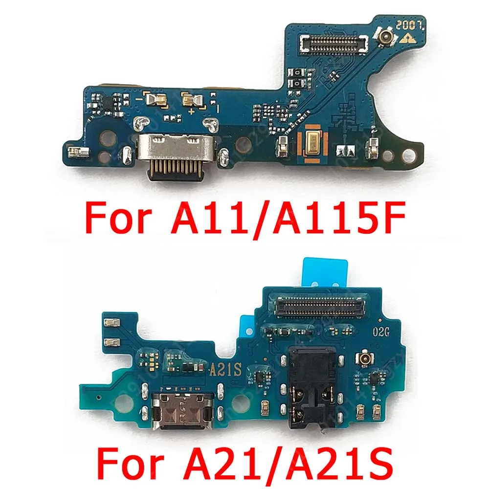 Оригинальный зарядный порт для Samsung Galaxy A11 A21 A21S зарядная плата USB разъем печатная