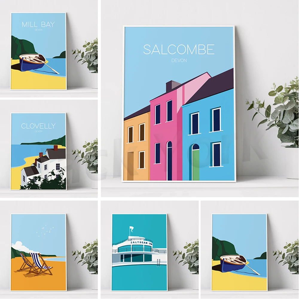 

Saltdean lido poster print, Brighton poster, Coastal print, Modern wall decor, Art deco wall art, Gift ideas