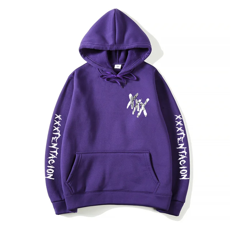 

XXXtentation Hoodies Men Women Letters Print Autumn Harajuku Hip Hop Sweatshirt Man Fashion Winter Fleece Hoody Tops 2021